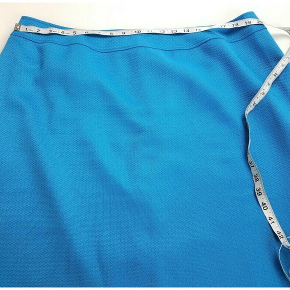 Tahari Blue Pencil Skirt - Picture 10 of 12
